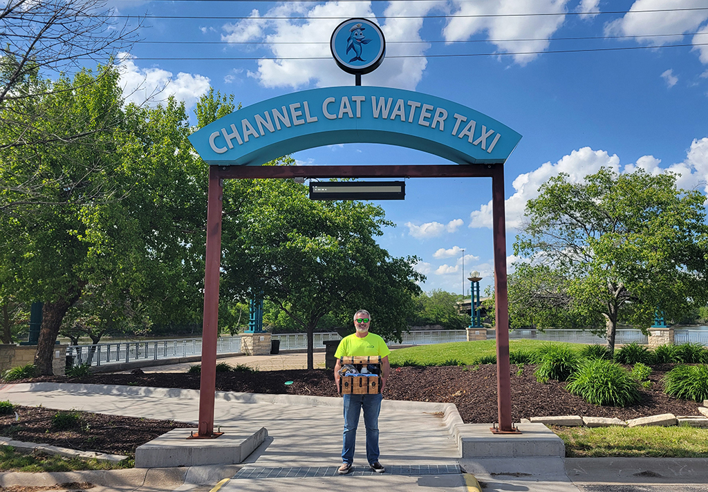 30th anniversary giveaway winner Josh W. with his treasure chest